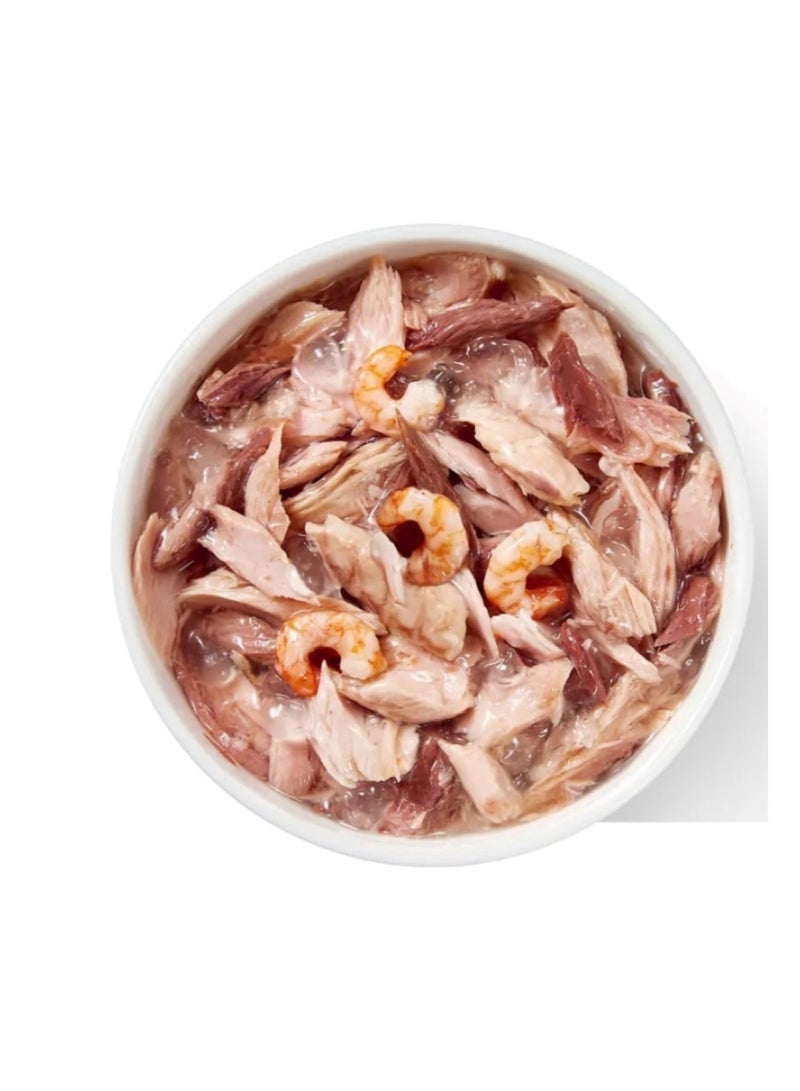 شيسر طعام القطط الرطب من شيسير، تغذية كاملة ومتوازنة، بنكهة الجيلي - تونة مع سمك الدنيس، عبوة متعددة (6 × 50 غرام) - Image 3